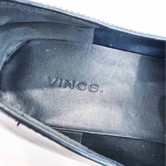 Vince Sanders Patent Leather Platform Slip On Sneakers Black Size 9 39 - Picture 11 of 11